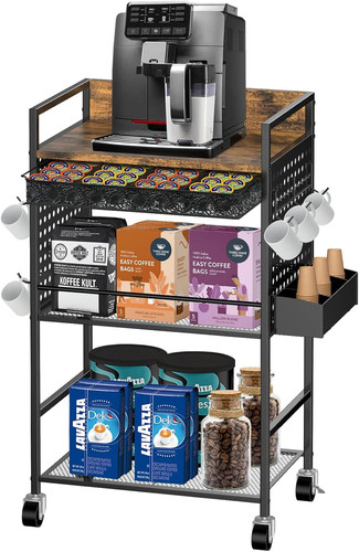 Rustic compact coffee bar - rustic,