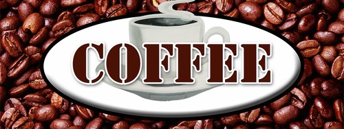 Coffee decal shop house sign - coffee,